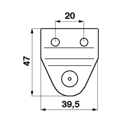 Plate with Tenon ESM - 2670630