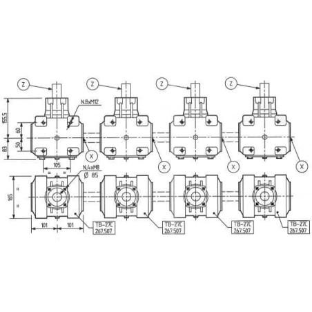 Getriebe TB-27C 11 - 267518