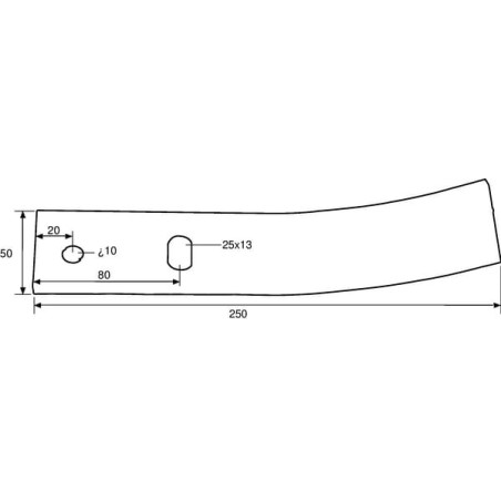 Listwa odkładnicy, lewa/prawa FP-18 Rabe - 27150007