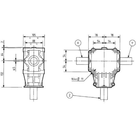 Getriebe T-281A 2,91-1 - 281075