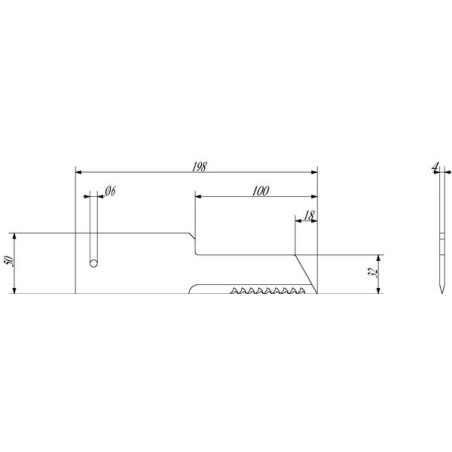 Blade Static 197x50/32x4 serr. - 280911N