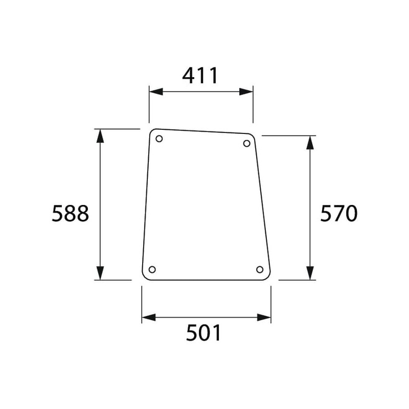 Side glass - 294810040300N Side glass - 294810040300N