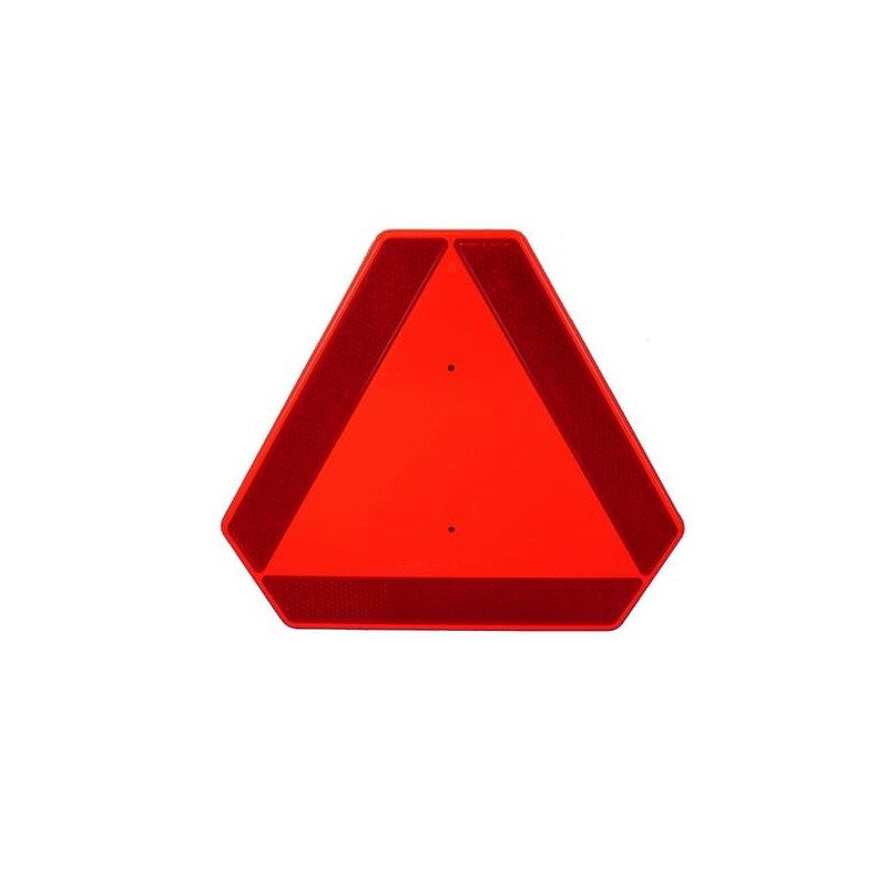 Triangular warning sign plastic red - 2880000000