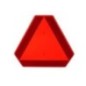 Triangular warning sign plastic red - 2880000000