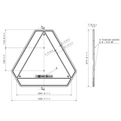 2880000000 Vignal, Triangular Reflectors 