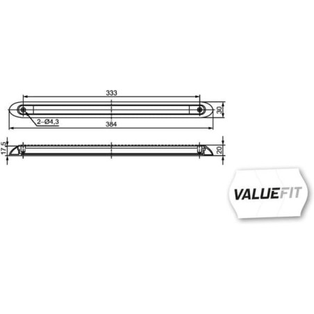 Hochgesetzte LED-Bremsleuchte - 2DA357015001