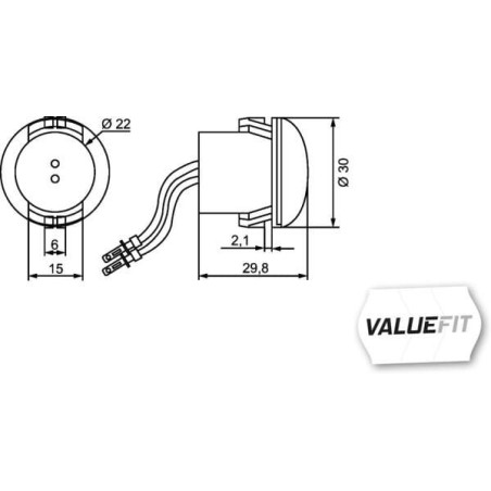 LED-Positionsleuchte, vorne - 2PG357011021