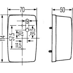 2BA002324001 Hella, Vordere Lichter 