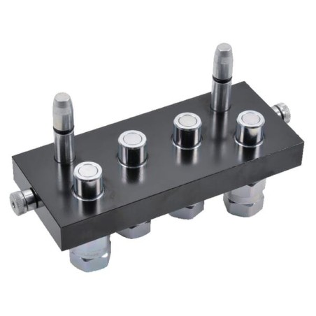 Multifaster DN10-4 x 1/2 inch BSPP movable section plug - 2PS06412GMC