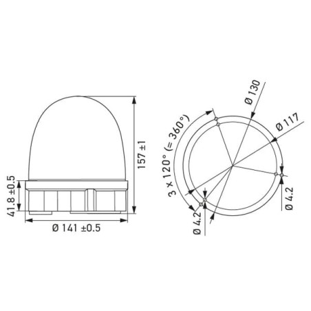 Beacon RotaFlash Compact LED bolt on - 2XD013878001