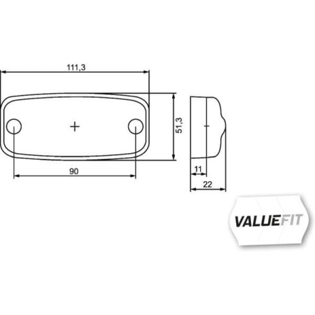 LED-Seitenmarkierungsleuchte - 2PS357008001