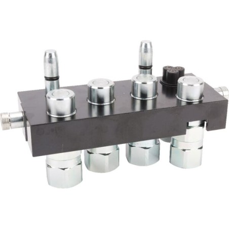Multifaster DN12-4 x 1/2 inch BSPP1 x electrical movable section plug - 2PS081412GMC