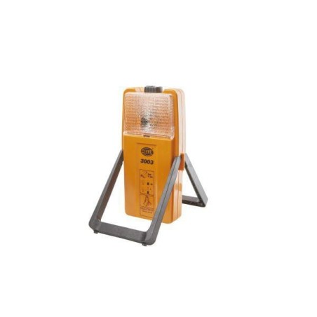 Warning light square, 6V, transparent/orange, bolt on, Hella - 2XW007146001