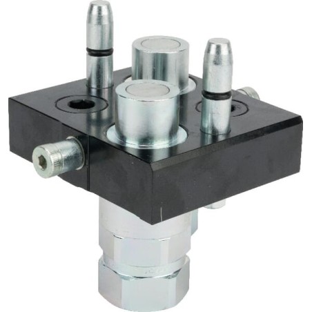 Multifaster DN20-2 x 3/4 inch BSPP movable section plug - 2P510234GMC