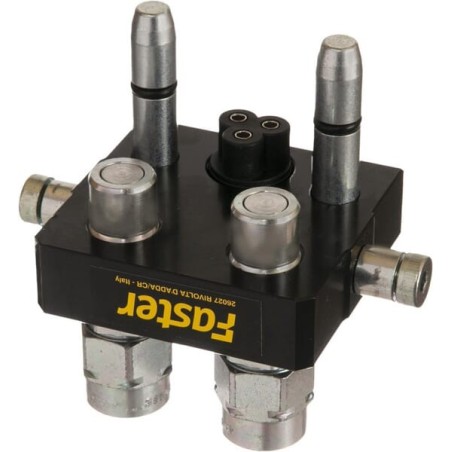 Multifaster DN10-2 x 3/8 inch BSPP 1 x electrical movable section plug - 2P3061238GMC