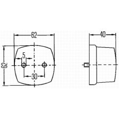 2PF003057041 Hella, Vordere Lichter 
