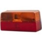 Rear light rectangular, 12V, Hella - 2VA006356101