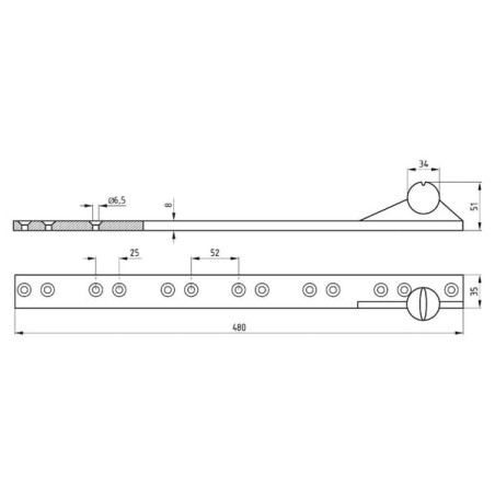 Knife head, 480 mm - 3025603872