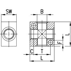 Distribution block 4-way - 303314