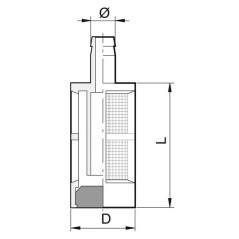 Canister filter with weight - 305008AV