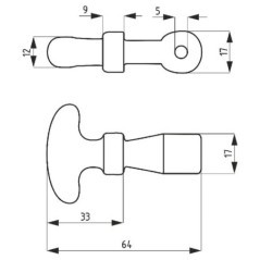 Cover rubber hook, short - 3025804951