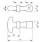 Cover rubber hook, short - 3025804951 Cover rubber hook, short - 3025804951