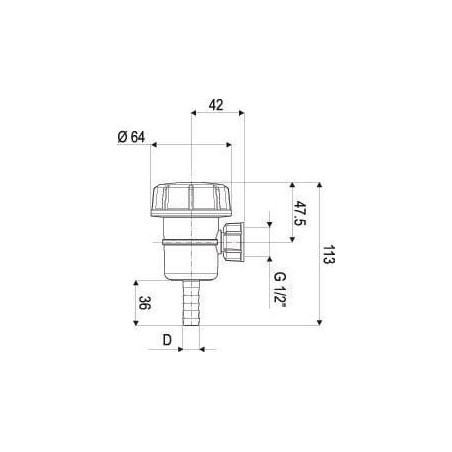 Suction filter D.13-1/2 inchF 50M - 309953