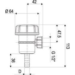 Filter 1/2 inchx13mm complete - 309T953