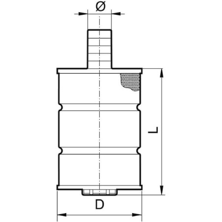 Foot strainerhosetail 50mm - 306250