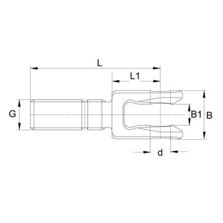 Gabelstange M30 für ASST-B - 308596
