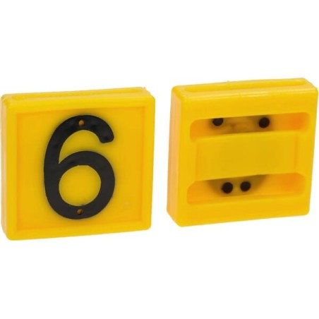 Markierungsnummer, Nr.6/9 gelb 45x45mm - 306069FA