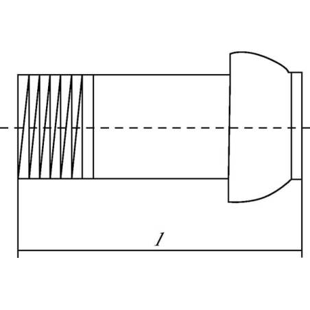 Male 3 inch with 3 inch thread - 3106000