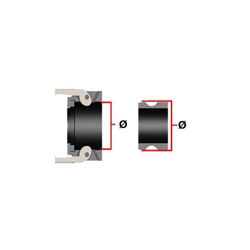 Camlock-Adapter 3 Zoll männlich - 300FF Camlock-Adapter 3 Zoll männlich - 300FF
