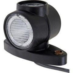 Lampa obrysowa LED, Superpoint III, okrągła 24V, czerwona/biała/pomarańczowa, przykręcana do wtyczki DC - 313364007