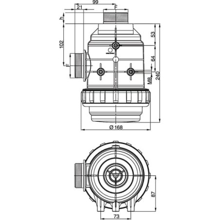 Suction filter 2 inch, 32 mesh - 3162072