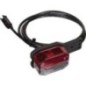 Marker light RH rectangular, 24V, red/white, bolt on, Aspöck - 316564147