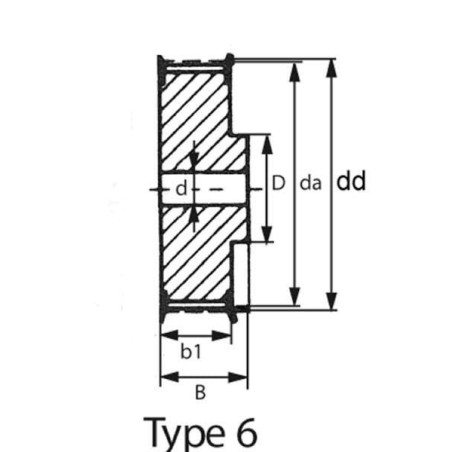 Timing pulley Type -T10 14Z - 31T10142
