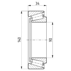 SKF bearing - 32018SKF