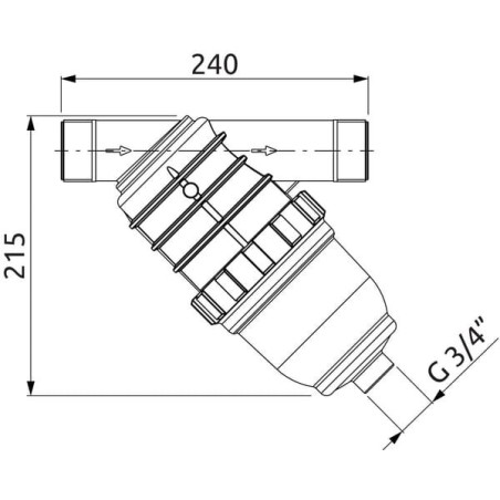 Inclined filter 1 inch1/2m 100 m - 329064