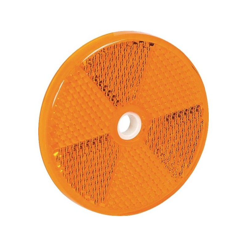 Yellow reflector with hole D60 - 3219921 Yellow reflector with hole D60 - 3219921