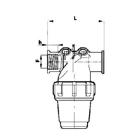 Pressure filter 1/2 inch IG 80Mesh - 32420235