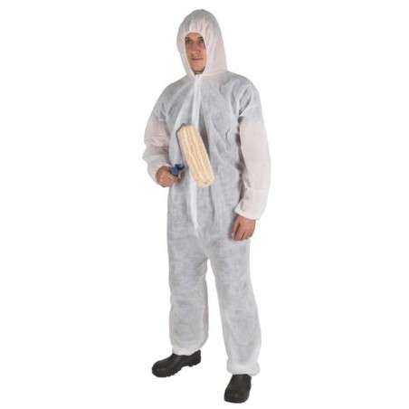 Disposable overalls L, white, 45gr - 3409KER