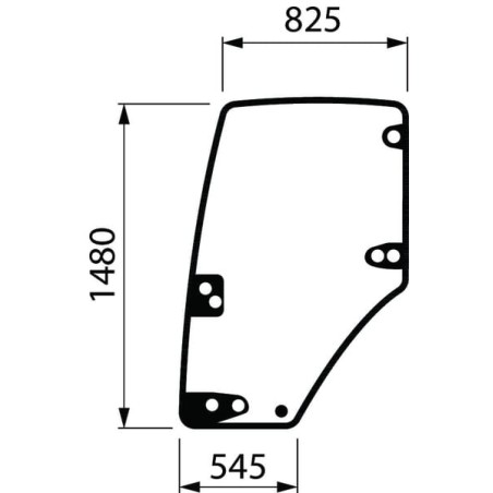 Türscheibe CNH - 344730A2