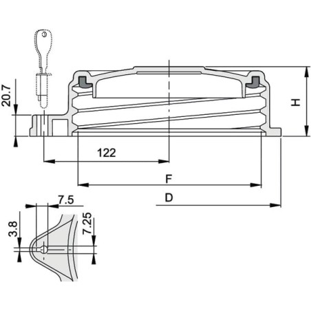 Deckel rund 220mm - 354142