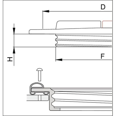 Tank capassembly ring 355mm - 3514241