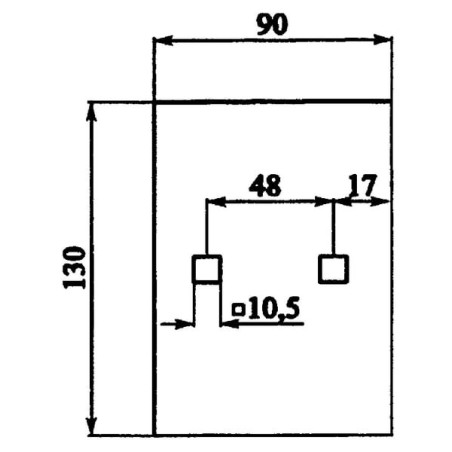 Zgarniak 90x3x130 mm - 3492001