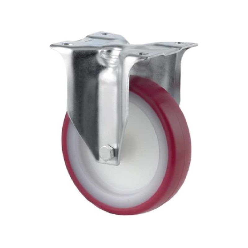 Bockrolle mit Polyurethan-Lauffläche - 3478UAR080P62