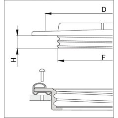 Tank capassembly ring 620mm - 3514180AKB