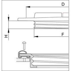 Tank capassembly ring 455mm - 3514261