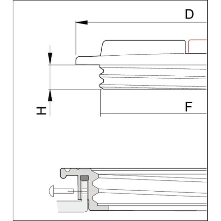 Tank capassembly ring 255mm - 3516221